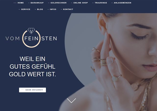 Website-Referenz: Juwelier Vom Feinsten – Goldankauf Lewitzki