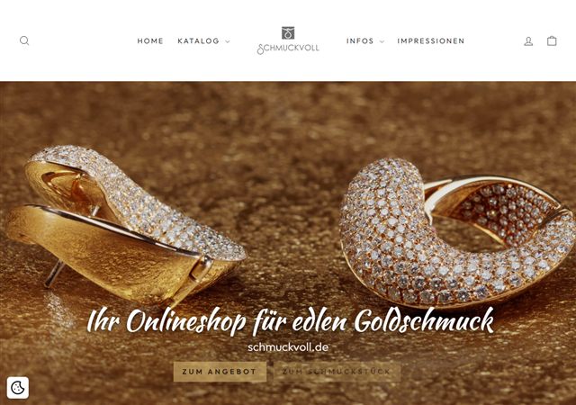 Website-Referenz: Schmuckvoll – Onlineshop für edlen Goldschmuck